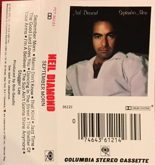 Neil Diamond - September Morn (Cassette) (VG+) - Endless Media