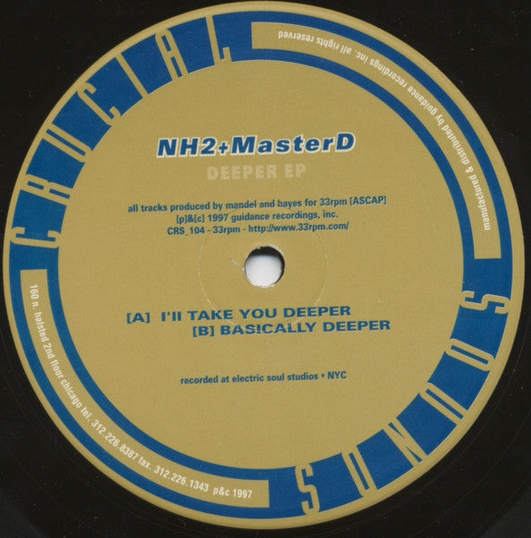 NH2 + Master D - Deeper EP (12") (NM or M-) - Endless Media