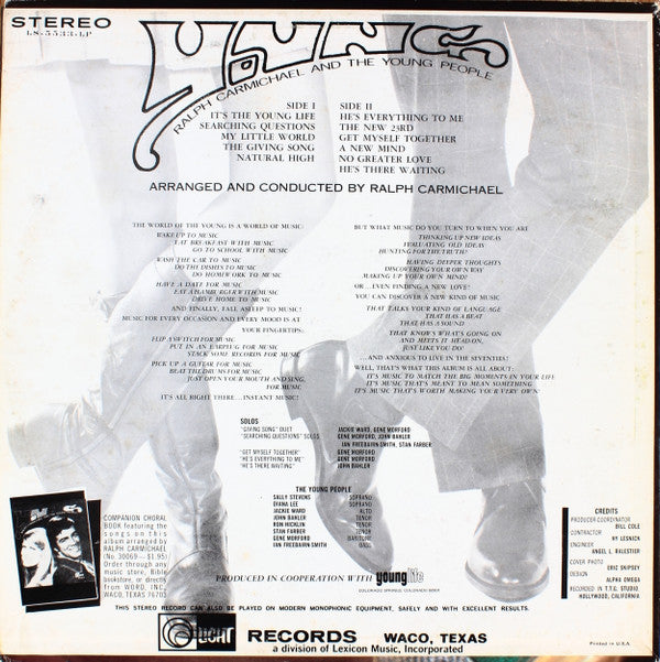 Ralph Carmichael And The Young People - Young (LP) (VG+) - Endless Media