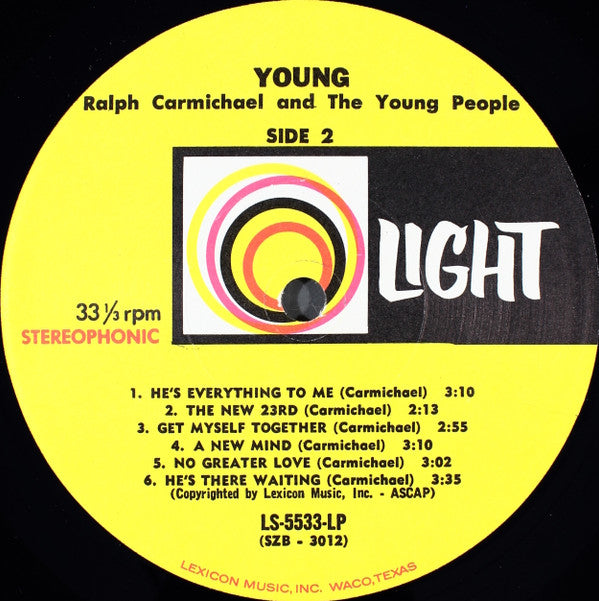 Ralph Carmichael And The Young People - Young (LP) (VG+) - Endless Media