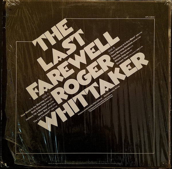 Roger Whittaker - The Last Farewell And Other Hits (LP) (VG) - Endless Media