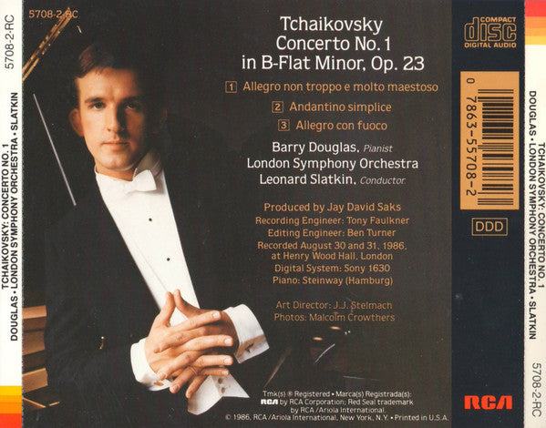 Barry Douglas, London Symphony Orchestra, Leonard Slatkin - Pyotr Ilyich Tchaikovsky - Concerto No. 1 (CD) (VG+) - Endless Media