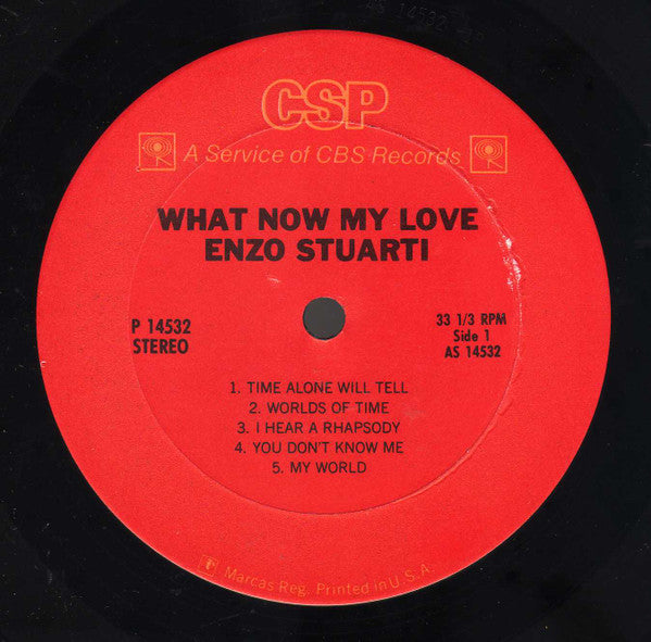 Enzo Stuarti - What Now My Love (LP) (VG+) - Endless Media