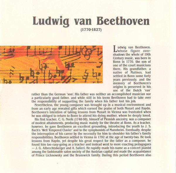 Ludwig van Beethoven - The Beethoven Collection (CD) (VG+) - Endless Media