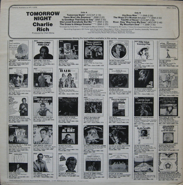 Charlie Rich - Tomorrow Night (LP) (M) - Endless Media