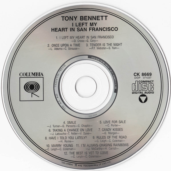 Tony Bennett - I Left My Heart In San Francisco (CD) (VG+) - Endless Media