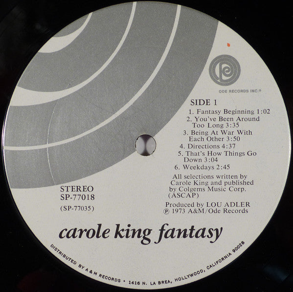 Carole King - Fantasy (LP) (VG+) - Endless Media