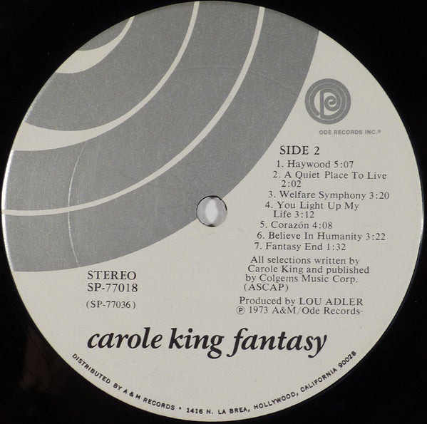 Carole King - Fantasy (LP) (VG+) - Endless Media