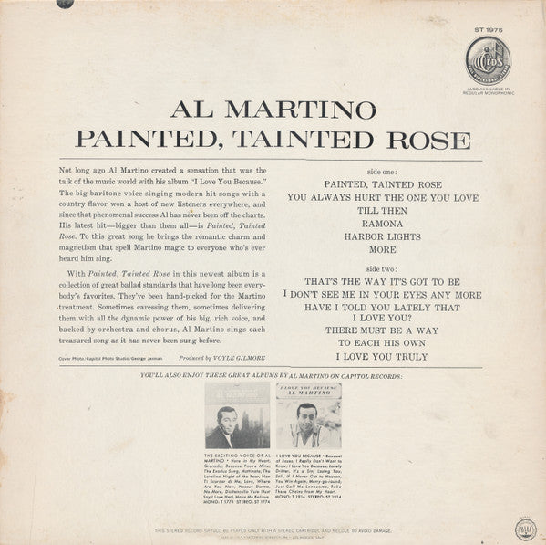 Al Martino - Painted, Tainted Rose (LP) (NM or M-) - Endless Media