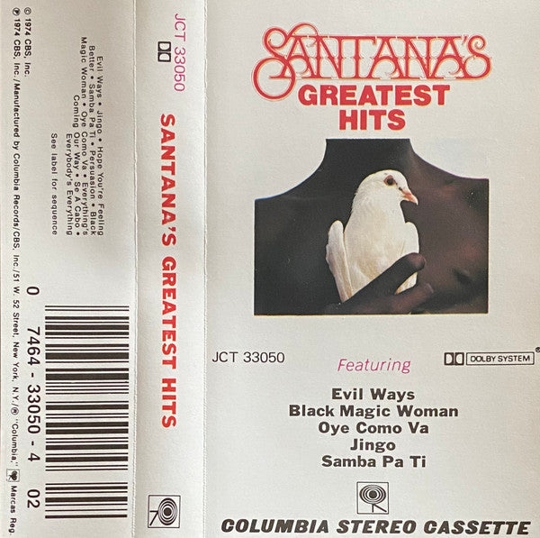 Santana - Santana's Greatest Hits (Cassette) (M) - Endless Media