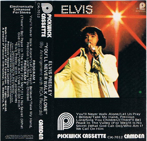 Elvis Presley - You'll Never Walk Alone (Cassette) (VG) - Endless Media