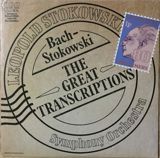 Johann Sebastian Bach, Leopold Stokowski And His Symphony Orchestra - Bach-Stokowski, The Great Transcriptions (LP) (VG+) - Endless Media