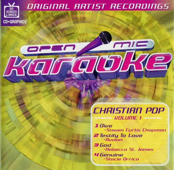 Various - Open Mic Karaoke Christian Pop Volume 1 (CD) (VG) - Endless Media