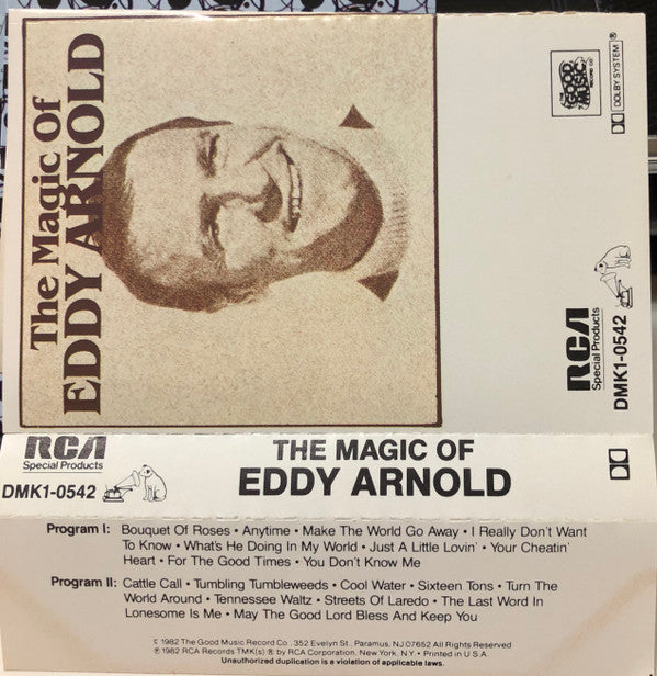 Eddy Arnold - The Magic of Eddy Arnold (Cassette) (VG+) - Endless Media