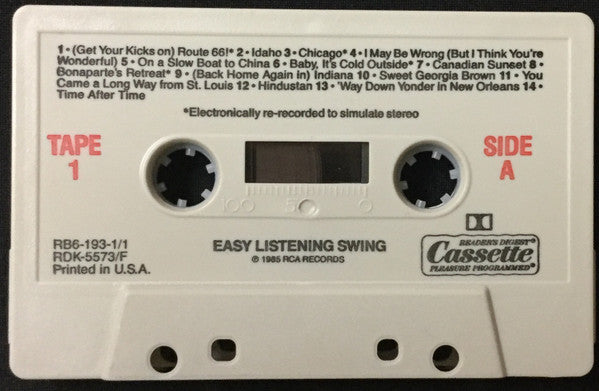 Various - Easy Listening Swing (3xCassette) (VG+) - Endless Media