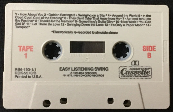 Various - Easy Listening Swing (3xCassette) (VG+) - Endless Media