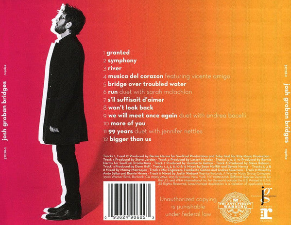 Josh Groban - Bridges (CD) (NM or M-) - Endless Media