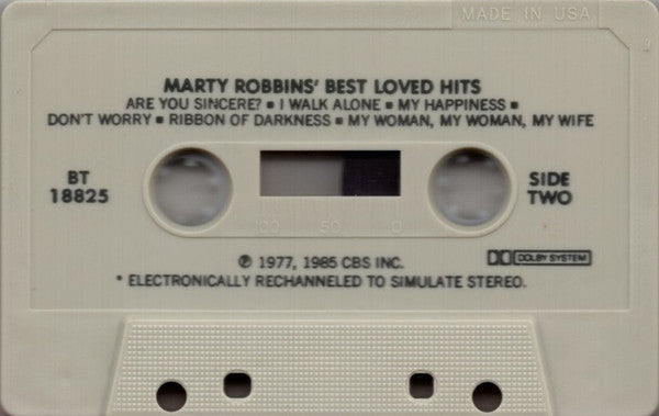 Marty Robbins - Best Loved Hits (Cassette) (VG+) - Endless Media