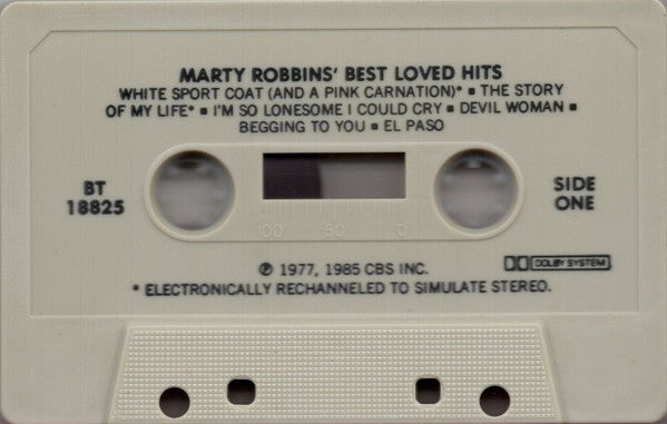 Marty Robbins - Best Loved Hits (Cassette) (VG+) - Endless Media