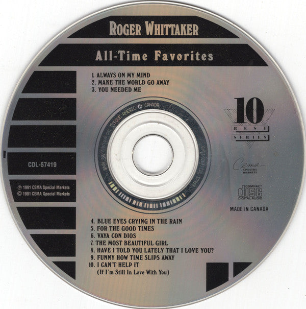 Roger Whittaker - All-Time Favorites (CD) (VG) - Endless Media