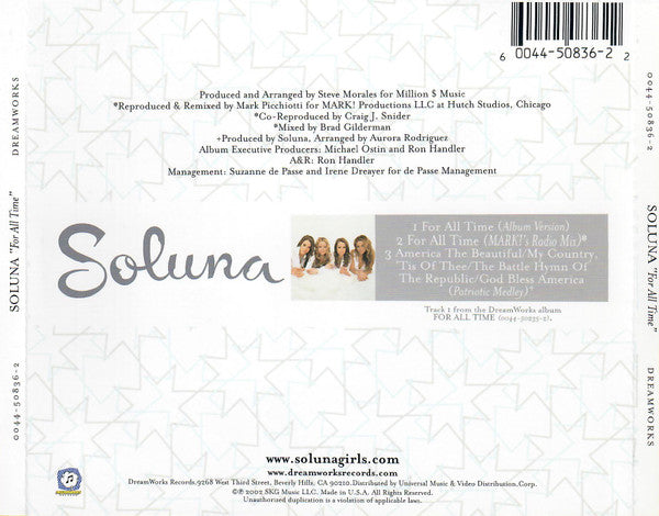 Soluna - For All Time (CD) (M) - Endless Media