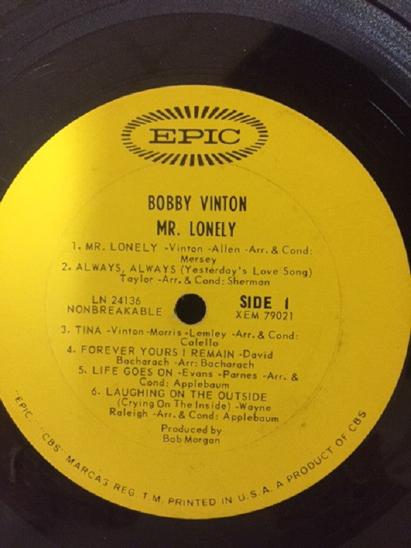 Bobby Vinton - Mr. Lonely (LP) (VG) - Endless Media