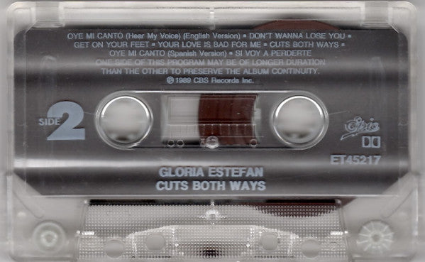 Gloria Estefan - Cuts Both Ways (Cassette) (VG+) - Endless Media