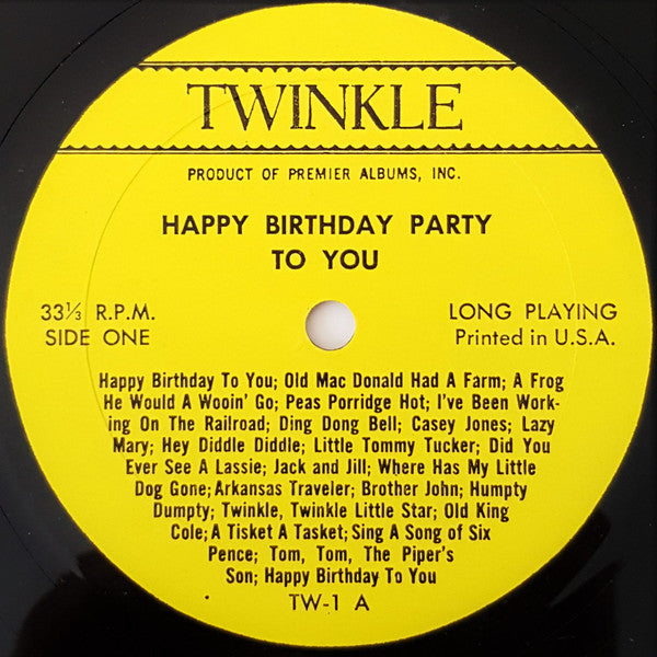 Unknown Artist - Happy Birthday (27 Songs For Fun And Frolic) (LP) (VG) - Endless Media