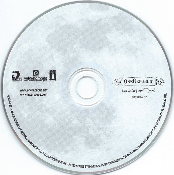 OneRepublic - Dreaming Out Loud (CD) (VG+) - Endless Media