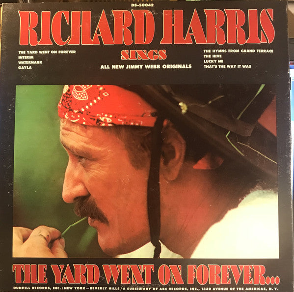 Richard Harris - The Yard Went On Forever... (LP) (VG) - Endless Media