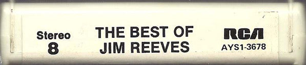 Jim Reeves : The Best Of Jim Reeves (8-Trk, Comp)