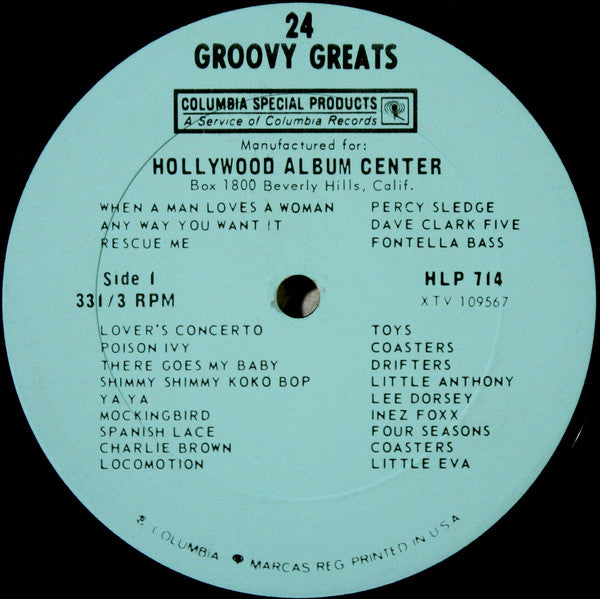 Various - 24 Groovy Greats (LP) (G+) - Endless Media