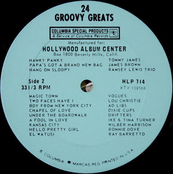 Various - 24 Groovy Greats (LP) (G+) - Endless Media