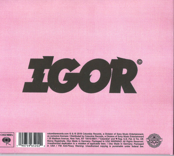 Tyler, The Creator - Igor (CD) (M) - Endless Media