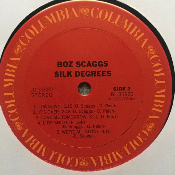 Boz Scaggs - Silk Degrees (LP) (G+) - Endless Media