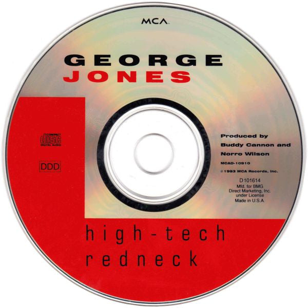 George Jones  - High-Tech Redneck (CD) (VG+) - Endless Media