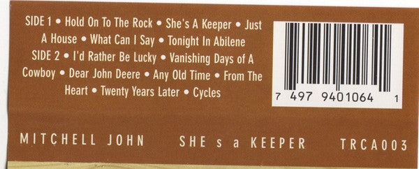 Mitchell John - She's A Keeper (Cassette) (VG+) - Endless Media