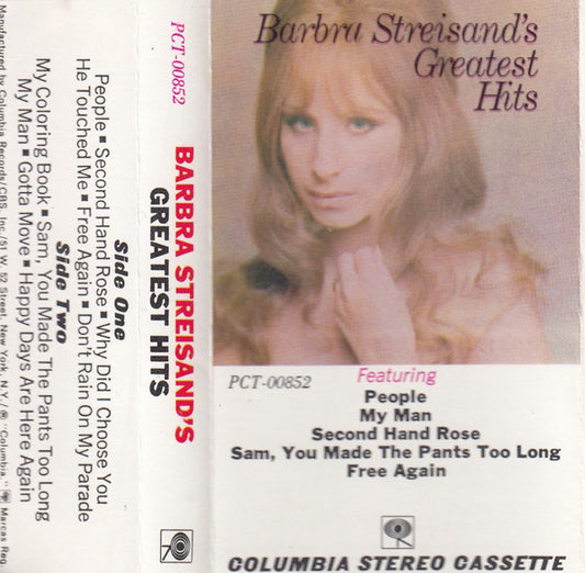 Barbra Streisand : Barbra Streisand's Greatest Hits (Cass, Comp)