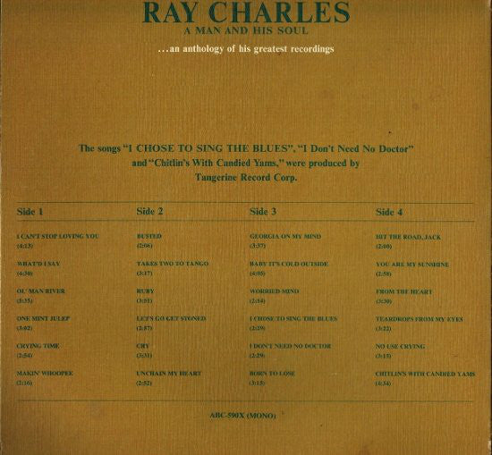 Ray Charles - A Man And His Soul (2xLP) (VG) - Endless Media