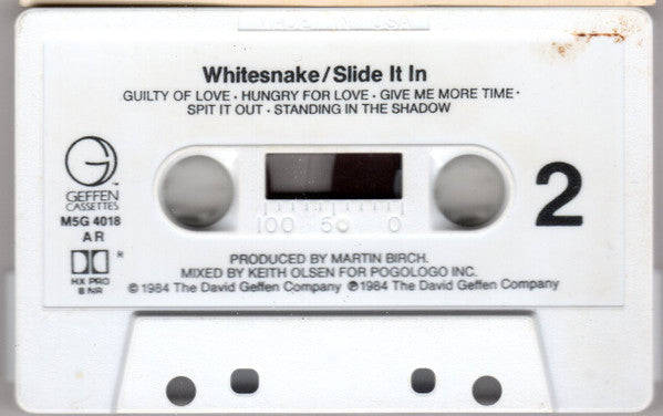 Whitesnake - Slide It In (Cassette) (VG+) - Endless Media