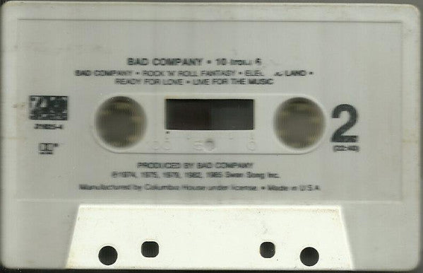 Bad Company  - 10 From 6 (Cassette) (VG) - Endless Media