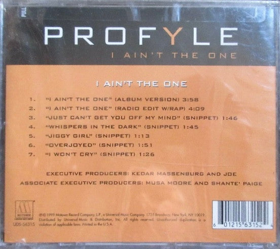 Profyle - I Ain't The One (CD) (M) - Endless Media