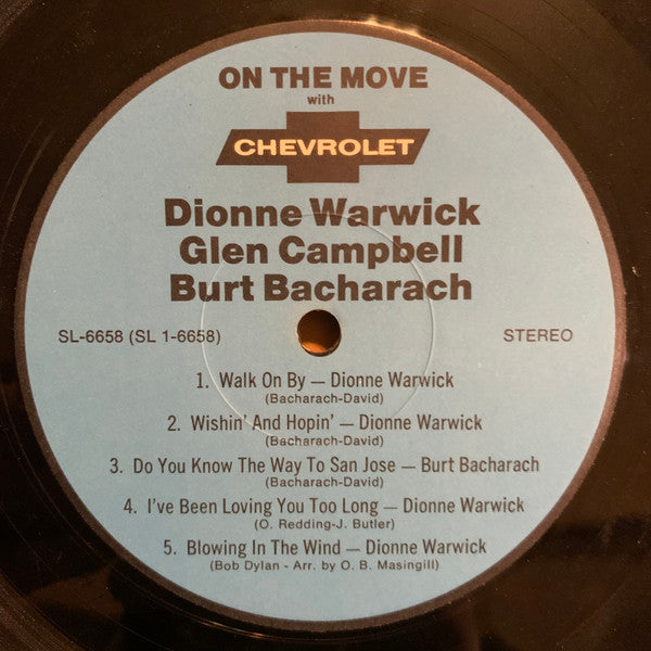 Dionne Warwick, Glen Campbell, Burt Bacharach - On The Move (LP) (VG) - Endless Media