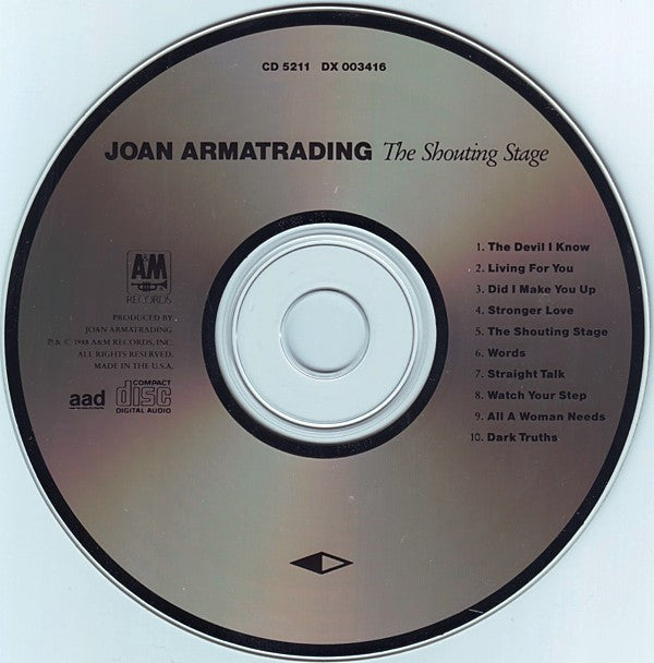 Joan Armatrading - The Shouting Stage (CD) (VG+) - Endless Media