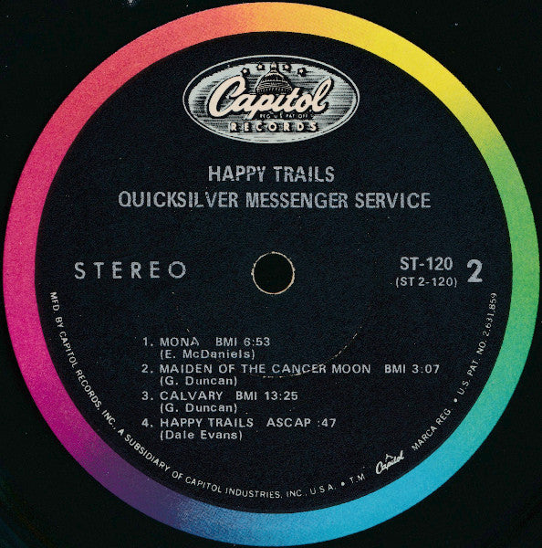 Quicksilver Messenger Service - Happy Trails (LP) (G+) - Endless Media