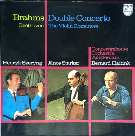 Johannes Brahms, Ludwig van Beethoven, Henryk Szeryng, Janos Starker, Concertgebouworkest, Bernard Haitink - Brahms: Double Concerto / Beethoven: The Violin Romances (LP) (VG) - Endless Media