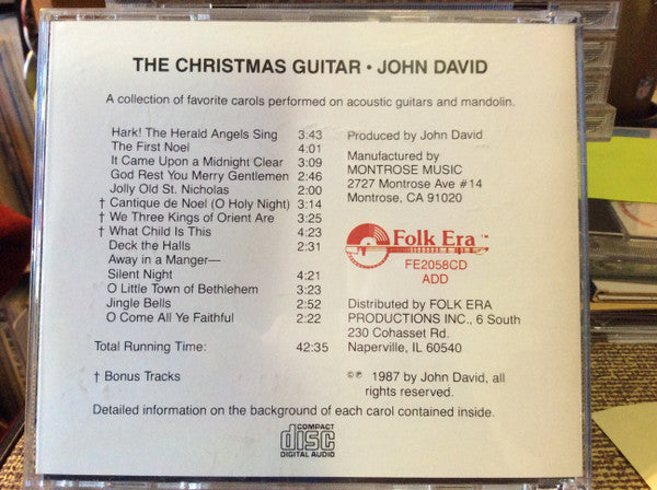John David  - The Christmas Guitar (CD) (VG) - Endless Media