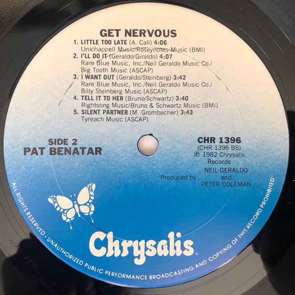 Pat Benatar - Get Nervous (LP) (G+) - Endless Media