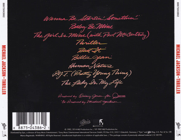 Michael Jackson - Thriller (CD) (M) - Endless Media
