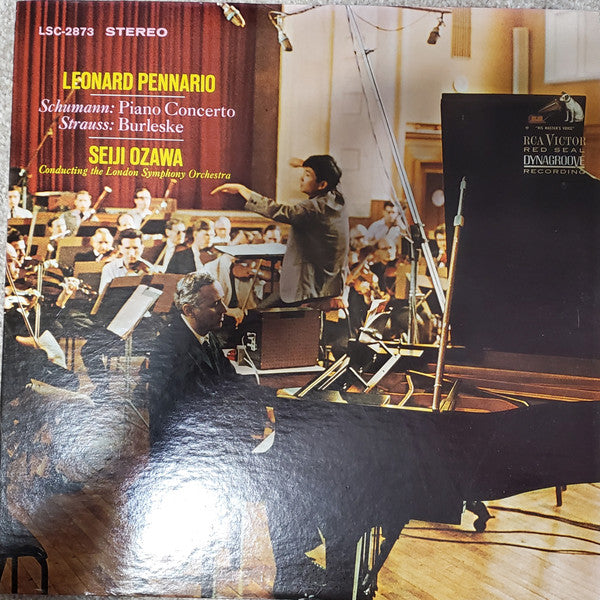 Leonard Pennario, London Symphony Orchestra, Seiji Ozawa, Robert Schumann, Richard Strauss - Concerto In A Minor, Op 54 / Burleske (LP) (VG+) - Endless Media